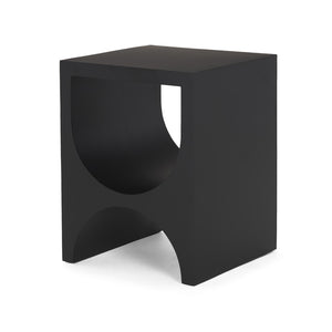 Mercana Sobi Matte Black Square Side Table – Sleek, Minimalist Design for Modern Living Spaces & Versatile Use 70746