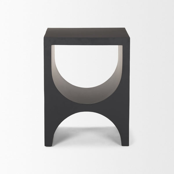 Mercana Sobi Matte Black Square Side Table – Sleek, Minimalist Design for Modern Living Spaces & Versatile Use 70746