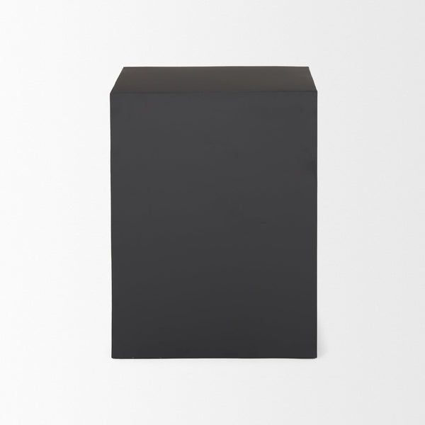 Mercana Sobi Matte Black Square Side Table – Sleek, Minimalist Design for Modern Living Spaces & Versatile Use 70746