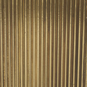 Mercana Satima Elegant Round Accent Table with Antiqued Gold Fluted Base and White Marble Top for Any Space Black Marble | Gold Metal 70778