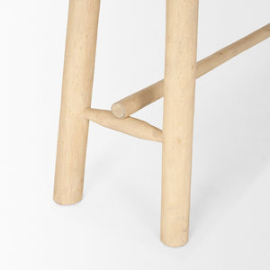 Mercana Sekou Rustic Craftsman Console Table - Solid Wood Design with Curved Edges for Modern Elegance 70783