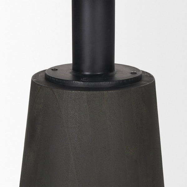 Mercana Maxwell Dining Table - Elegant Round White Marble Top with Sleek Black Pedestal Base for Modern Homes 70781-AB