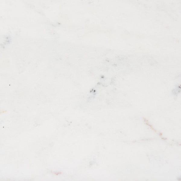 Mercana Maxwell Dining Table - Elegant Round White Marble Top with Sleek Black Pedestal Base for Modern Homes 70781-AB