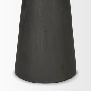 Mercana Maxwell Dining Table - Elegant Round White Marble Top with Sleek Black Pedestal Base for Modern Homes 70781-AB