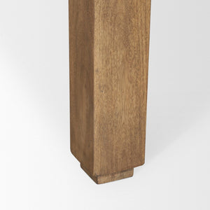 Mercana Sapphira Console Table - Handcrafted Solid Mango Wood with Tapered Top for Modern or Rustic Decor 70775-AB