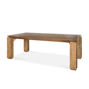 Mercana Sapphira Elegant Mango Wood Dining Table with Tapered Top - Perfect for Modern Dining Rooms 70776-AB