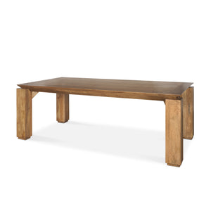 Sapphira Brown Wood Tapered Top Rectangular Dining Table 70776-AB Mercana