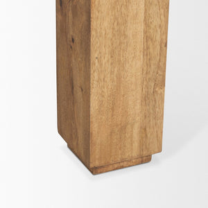 Mercana Sapphira Elegant Mango Wood Dining Table with Tapered Top - Perfect for Modern Dining Rooms 70776-AB