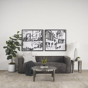 Mercana Randy Textured Silver Aluminum Accent Table – Stylish, Versatile Design for Modern Living Spaces 70615