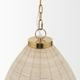 Mercana Saliha Cane w/ Brass Metal Pendant Light 70752