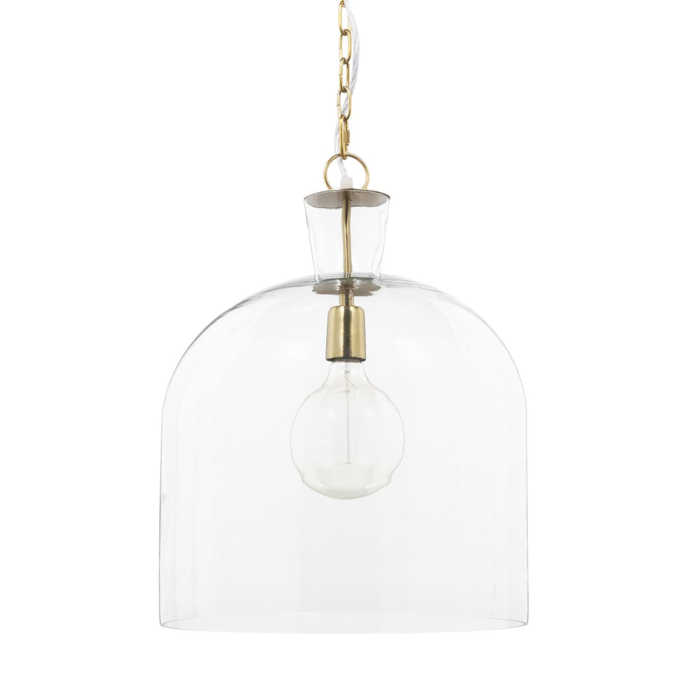 Mercana Sadah Pendant Light - Refined Elegance with Mouthblown Shade for Modern & Transitional Spaces Glass | Gold Metal | Large 70753