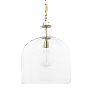 Mercana Sadah Pendant Light - Refined Elegance with Mouthblown Shade for Modern & Transitional Spaces Glass | Gold Metal | Large 70753