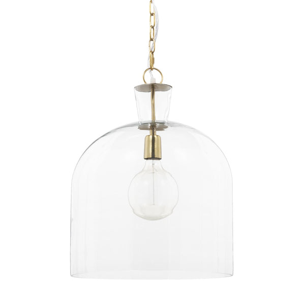 Mercana Sadah Pendant Light - Refined Elegance with Mouthblown Shade for Modern & Transitional Spaces Glass | Gold Metal | Large 70753