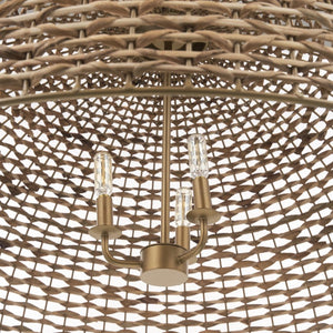 Mercana Sana Oversized Pendant Light – Handwoven Natural Fiber Dome for Organic Warmth in Any Space Watergrass | Extra Large 70755