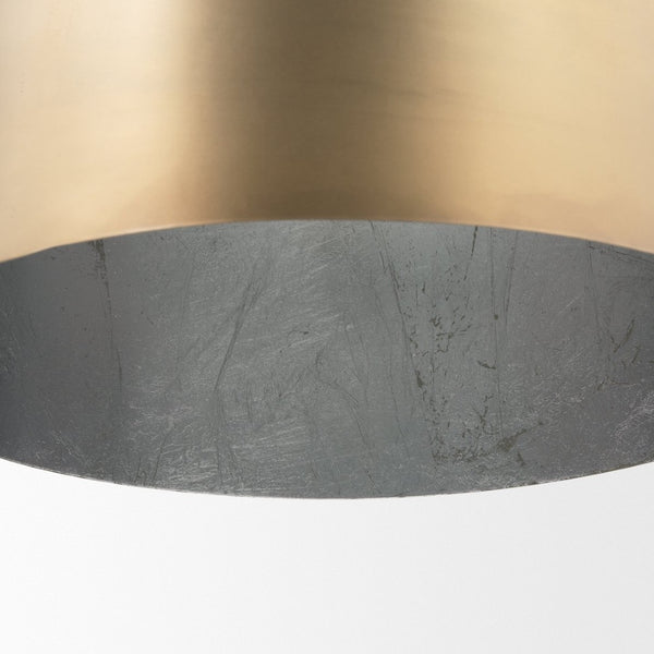 Mercana Sanne Stunning Pendant Light Fixture with Luxe Metallic Finish for Dining Rooms and Foyers Gold Metal | Silver Foil | Large 70757