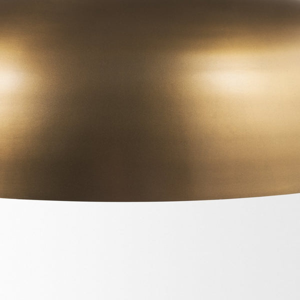 Mercana Sanne Stunning Pendant Light Fixture with Luxe Metallic Finish for Dining Rooms and Foyers Gold Metal | Silver Foil | Wide 70758