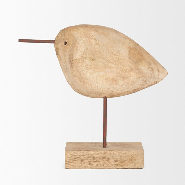 Mercana Riri Hand-Carved Decorative Bird - Rustic Charm for Home Décor, Unique Gift for Any Occasion 70738