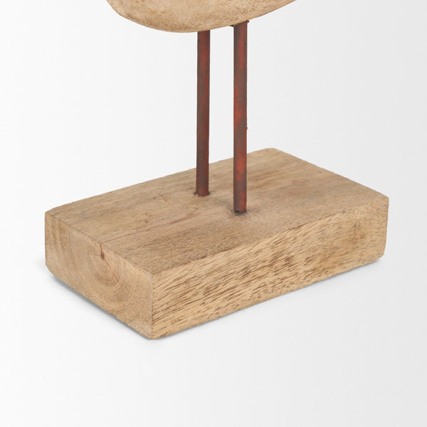 Mercana Riri Hand-Carved Decorative Bird - Rustic Charm for Home Décor, Unique Gift for Any Occasion 70738