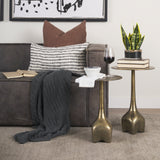 Risha Small Gold Metal Accent Table 70739 Mercana