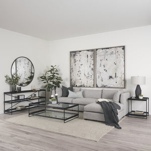 Mercana Trey Contemporary 56"L x 32"W x 17"H Coffee Table - Elegant Minimalist Design for Modern Living Spaces 69786