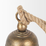 Quincy Small Gold Metal Decorative Bell Object 70653 Mercana