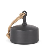 Quincy Large Matte Black Metal Decorative Bell Object 70654 Mercana