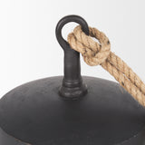 Quincy Large Matte Black Metal Decorative Bell Object 70654 Mercana