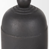 Quincy Small Matte Black Metal Decorative Bell Object 70656 Mercana