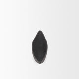 Mercana Piero Large Matte Black Metal Decorative Bowl 70658