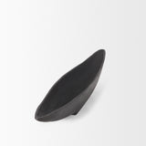 Mercana Piero Large Matte Black Metal Decorative Bowl 70658