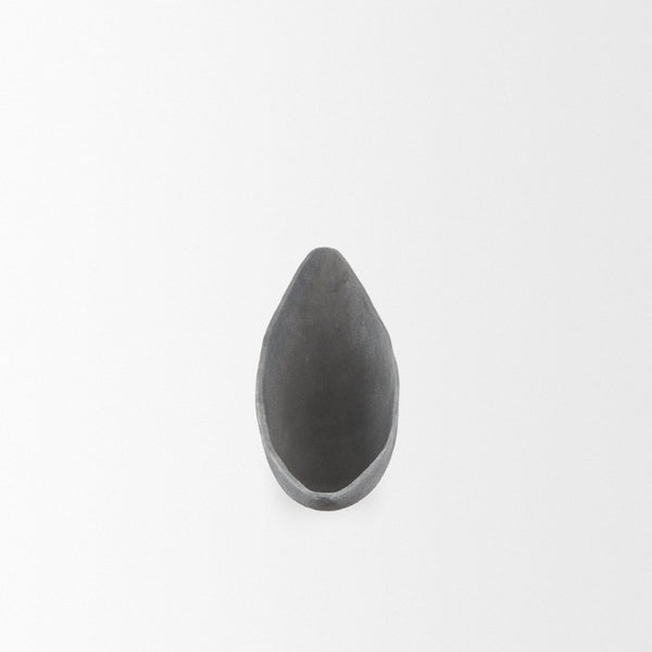Mercana Piero Canoe-Shaped Decorative Bowl: Modern Minimalist Accent for Stylish Home Décor and Centerpieces Concrete Finish | Small 70659