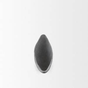 Mercana Piero Canoe-Shaped Decorative Bowl: Modern Minimalist Accent for Stylish Home Décor and Centerpieces Concrete Finish | Large 70660