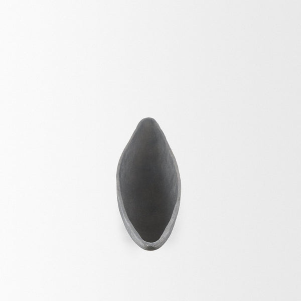 Mercana Piero Canoe-Shaped Decorative Bowl: Modern Minimalist Accent for Stylish Home Décor and Centerpieces Concrete Finish | Large 70660