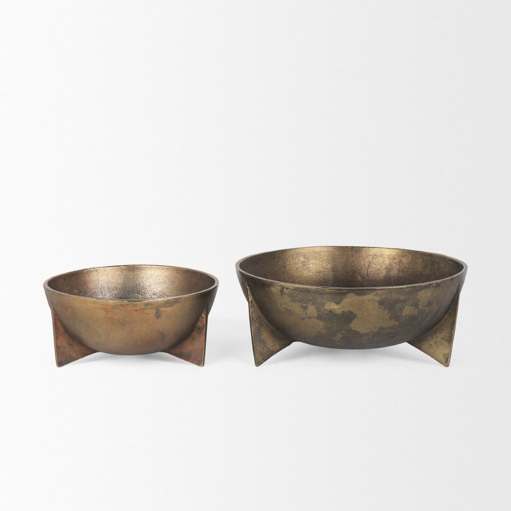 Mercana Quita Large Decorative Bowls Set of 2 - Modern Sculptural Accents for Stylish Home Décor 70661