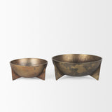 Mercana Quita Large Gold Metal Decorative Bowls (Set of 2) 70661