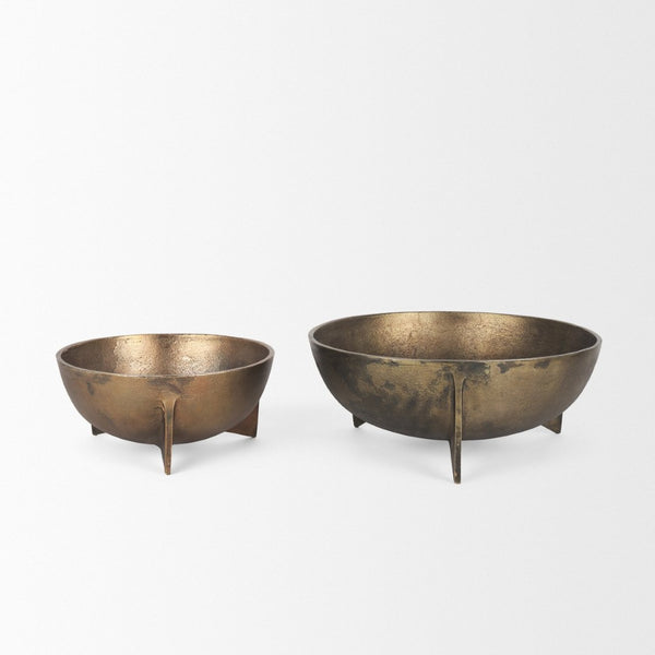 Mercana Quita Large Decorative Bowls Set of 2 - Modern Sculptural Accents for Stylish Home Décor 70661