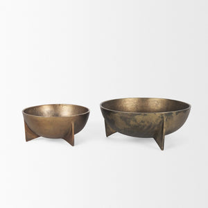 Mercana Quita Large Decorative Bowls Set of 2 - Modern Sculptural Accents for Stylish Home Décor 70661