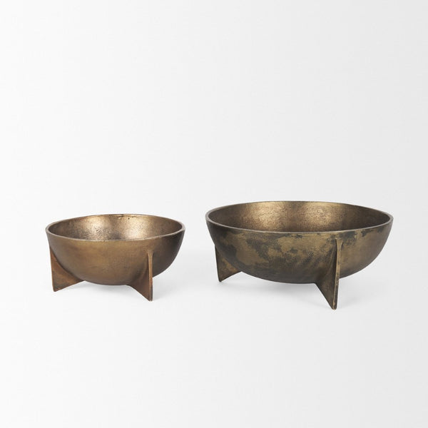 Mercana Quita Large Decorative Bowls Set of 2 - Modern Sculptural Accents for Stylish Home Décor 70661