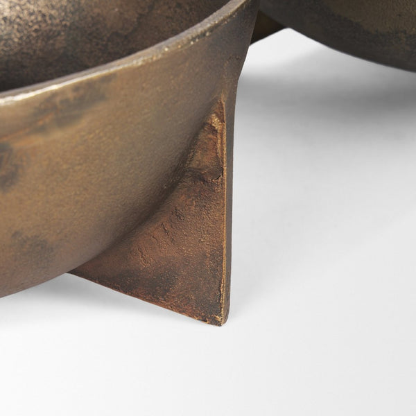 Mercana Quita Large Decorative Bowls Set of 2 - Modern Sculptural Accents for Stylish Home Décor 70661