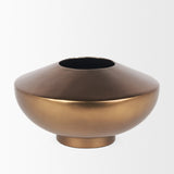 Quiana Large Gold Metal Vase 70662 Mercana