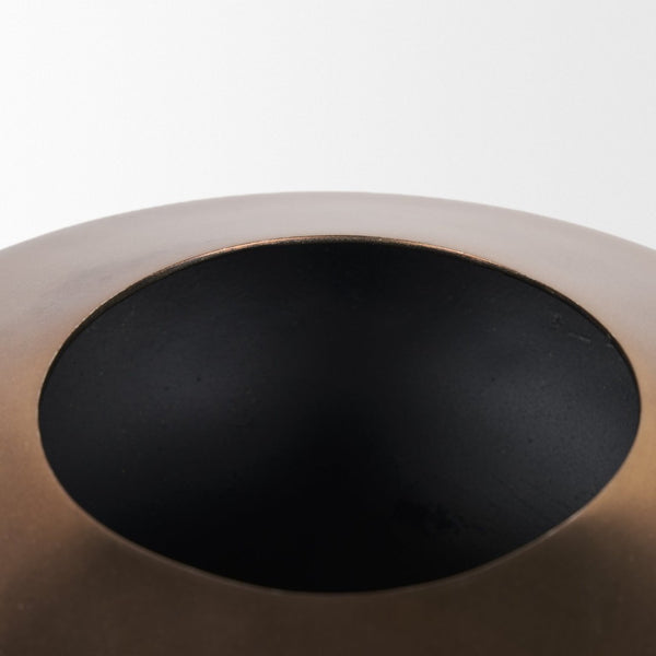 Mercana Quiana Large Gold Metal Vase - A Stunning Minimalist Accent for Modern Decor and Dried Botanicals Brushed Gold Metal | Medium 70663