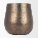 Quade Large Textured Gold Metal Planter 70664 Mercana