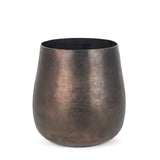 Quade Small Gold Metal Planter 70665 Mercana