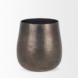 Quade Small Gold Metal Planter 70665 Mercana