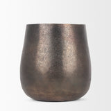 Quade Small Gold Metal Planter 70665 Mercana