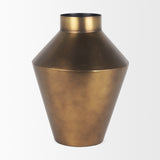 Perrin Large Brushed Gold Metal Decorative Vase 70666 Mercana