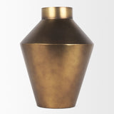 Perrin Large Brushed Gold Metal Decorative Vase 70666 Mercana