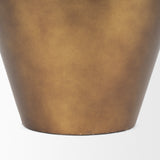 Perrin Large Brushed Gold Metal Decorative Vase 70666 Mercana