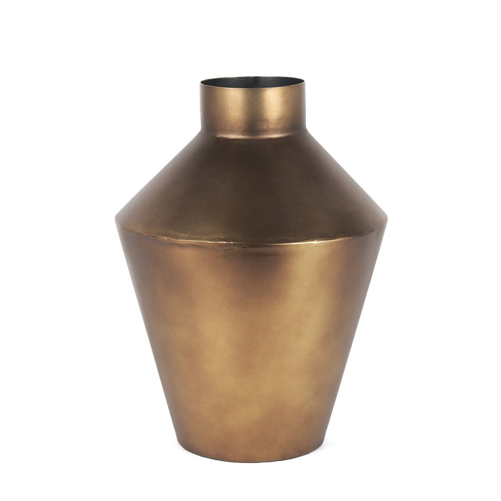 Mercana Perrin Decorative Vase - Modern Minimalist Accent in Chic Gold Finish for Stylish Home Decor 70667