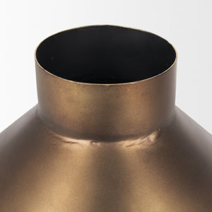 Mercana Perrin Decorative Vase - Modern Minimalist Accent in Chic Gold Finish for Stylish Home Decor 70667